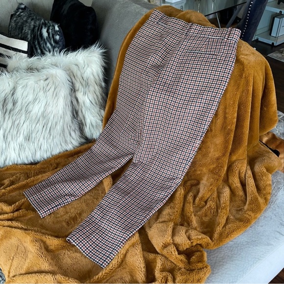 BALENCIAGA Brown Check Carrot Trousers - Picture 4 of 8